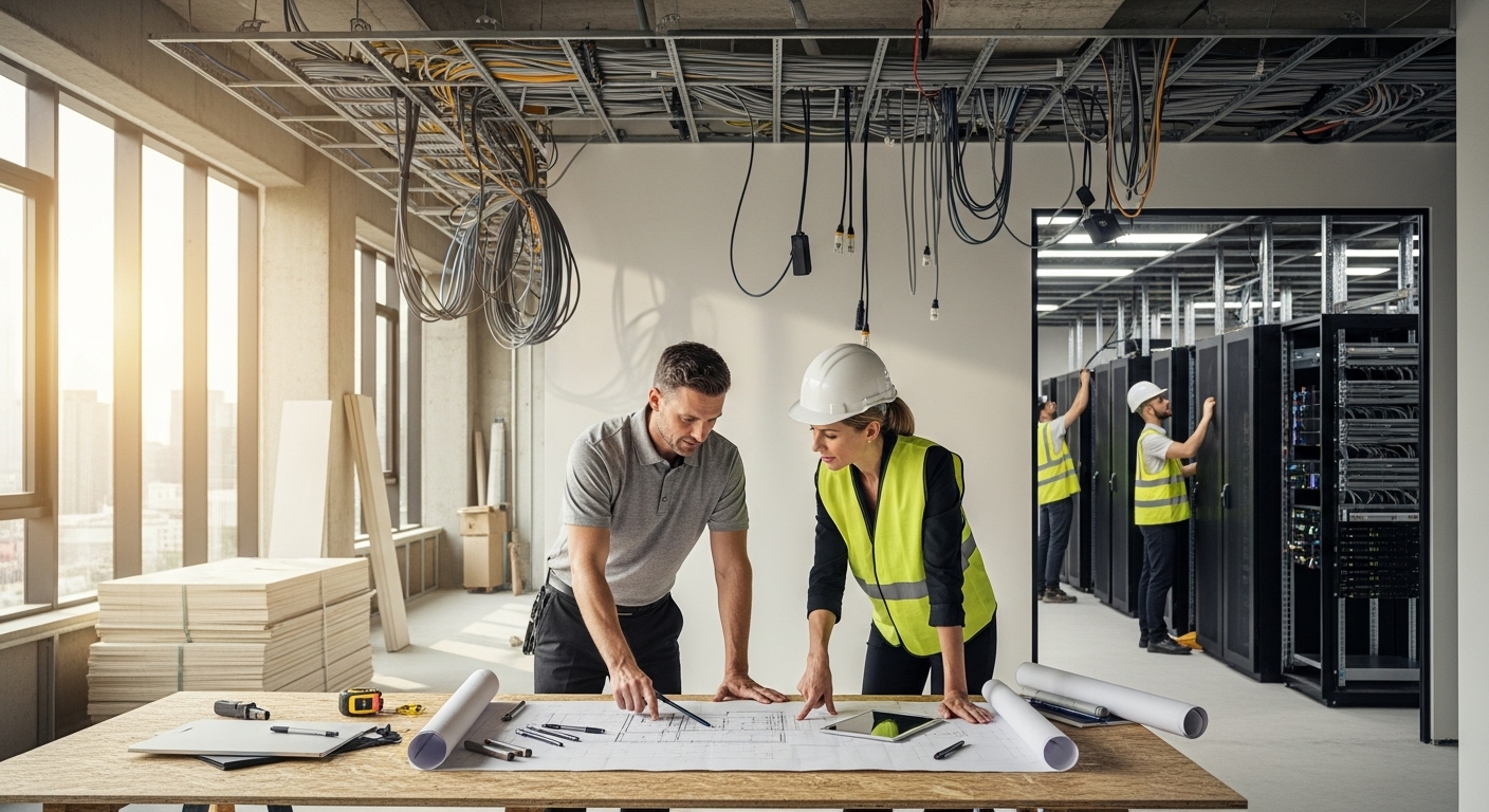 the digital foundation a guide to integrating it setup with office design and logistics