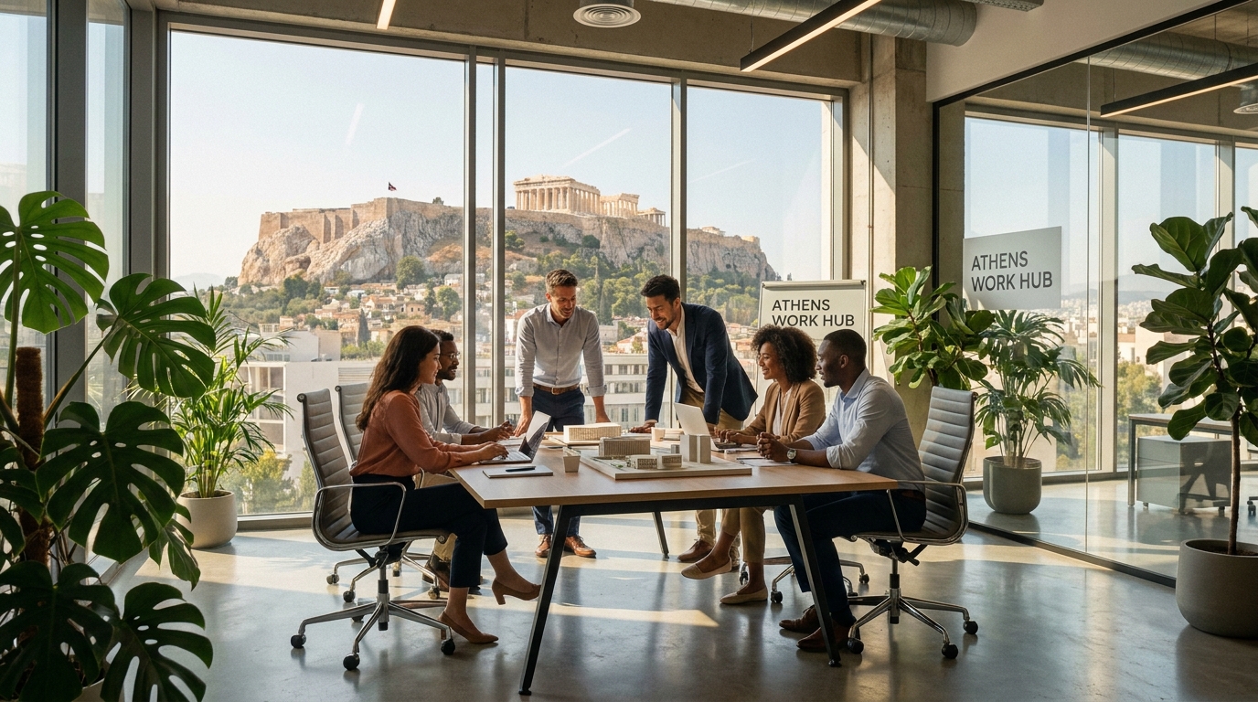 athens hybrid offices drive team operations
